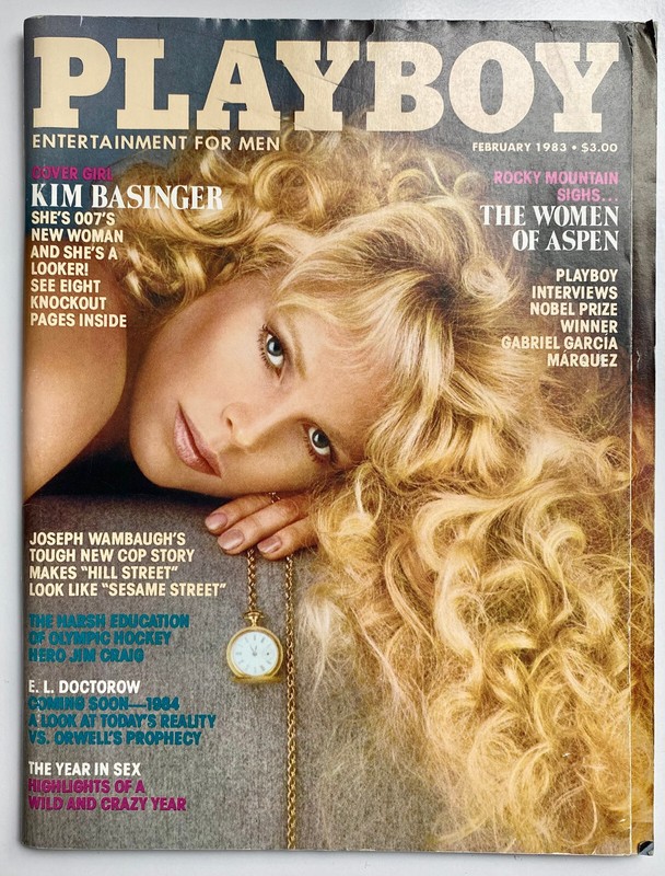 Playboy Feb 1983 Kim Bassinger Bond Girl, PM: Melinda Mays, LeRoy Neiman