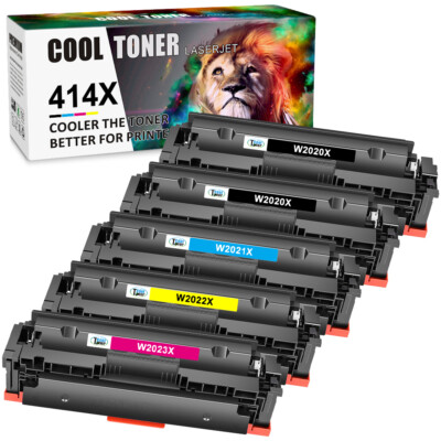 Toner for HP 414A 414X W2020A Laserjet Pro M454dw MFP M479fdn M479dw No/Chip LOT