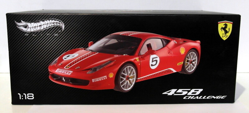 Hot Wheels 1/18 Scale Diecast - X5486 Ferrari 458 Challenge