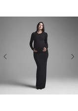 Gorgeous SKIMS FITS EVERYBODY maternity Long Sleeve dress XS. RRP £100 35% off!