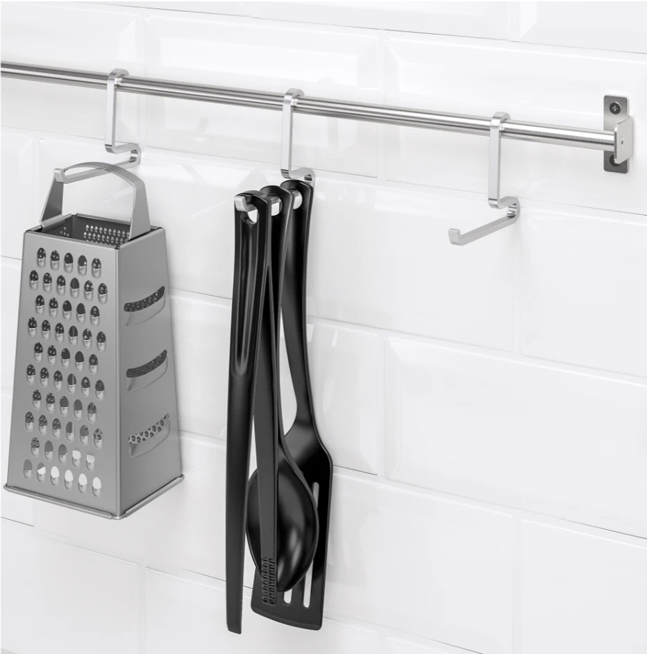 Gancio IKEA KUNGSFORS, acciaio inossidabile NUOVO - Immagine 3 di 4