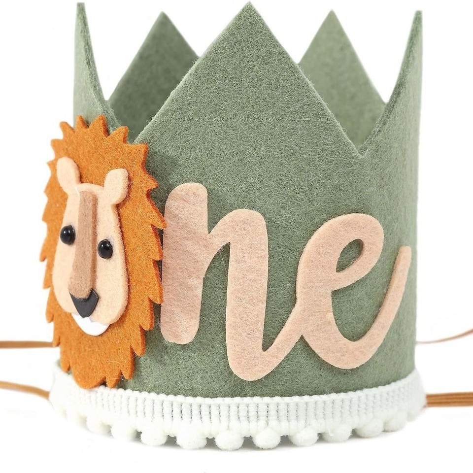 Green/White Kids' Party Decorations Baby's First Birthday Hat Birthday