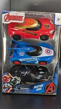 Marvel Avengers 3 pc Friction Cars  Iron Man, Captain America, Black Panther 