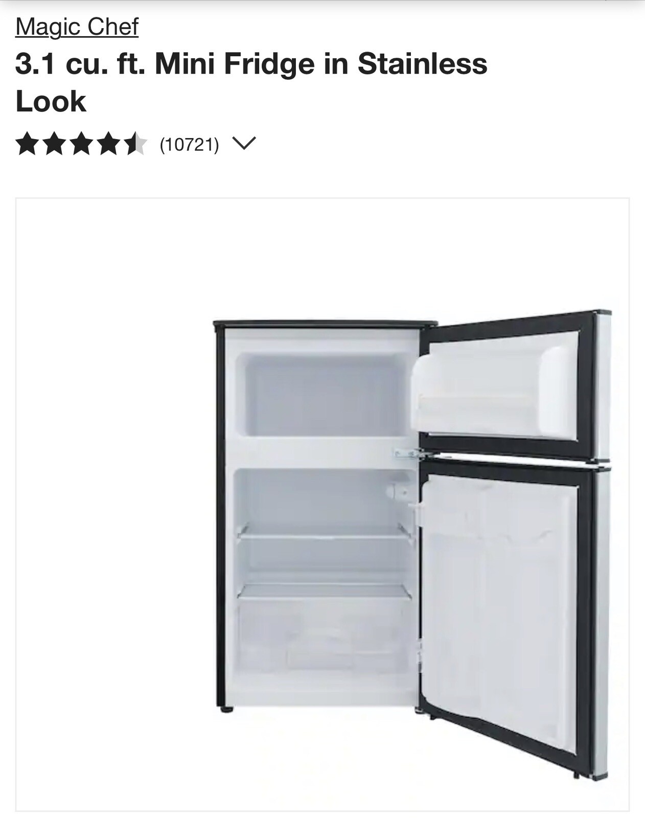 mini fridge with freezer 2 door eBay