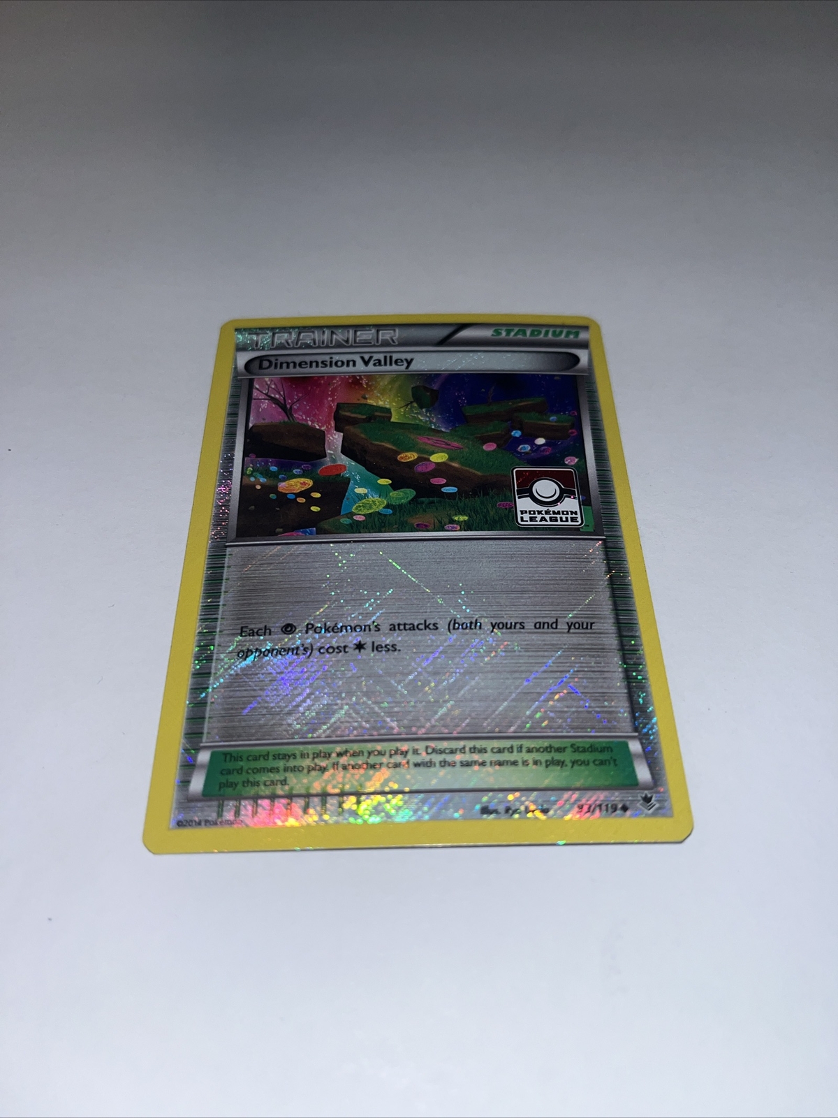 Pokemon Dimension Valley 93/119 Crosshatch Holo League Promo 2014 NM