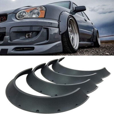 Kotflügelverbreiterung Auto - Universal Gummi Radkastenschutz Silber