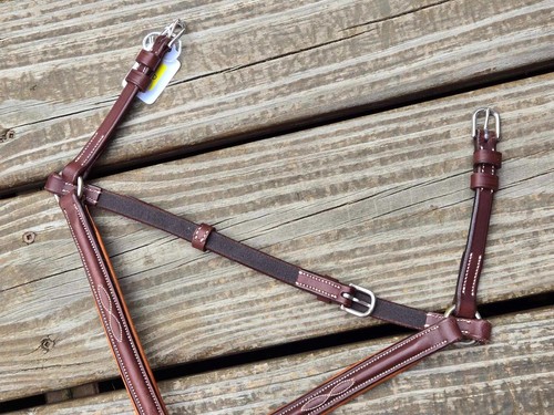 CWD ausgefallen genähte gepolsterte Monokrone Figur 8 Nasenriemen Caveson-Neu ohne Etikett-Größe 2 (Warmblut) - Bild 6 von 8