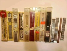 Vintage Lot Watch Bands. Speidel, Kestenmade, New Old Stock, Loose, Loop etc