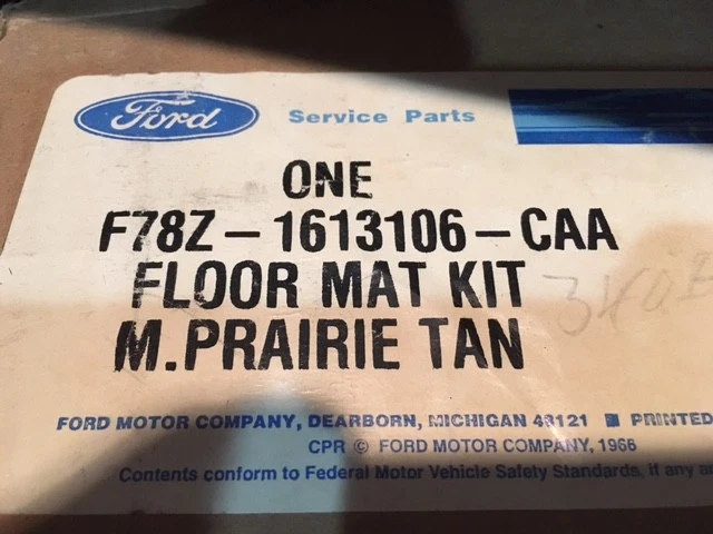Alfombrilla central Ford Windstar OEM F78Z-1613106-CAA MOCHA Foto 2 de 2