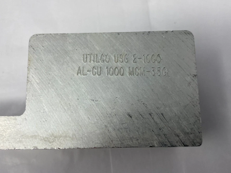 ILSCO Utilco USG2-1000 AL-CU 1000 MCM-350 Aluminum Spade Type Transformer Lug - Image 2 of 4