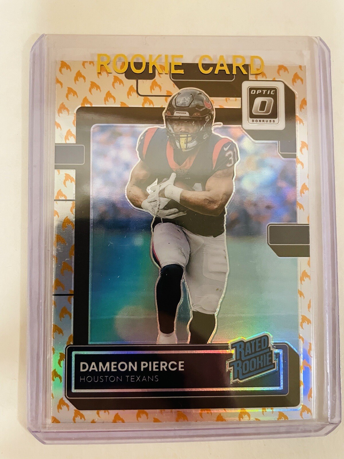 2022 Donruss Optic Dameon Pierce Rated Rookie #240 RARE FIRE Parallel! MINT!!