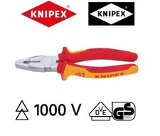 KNIPEX 01 06 190 Kombizange 190mm VDE isoliert bis 1000 V Mehrkomponenten-H&uuml;llen