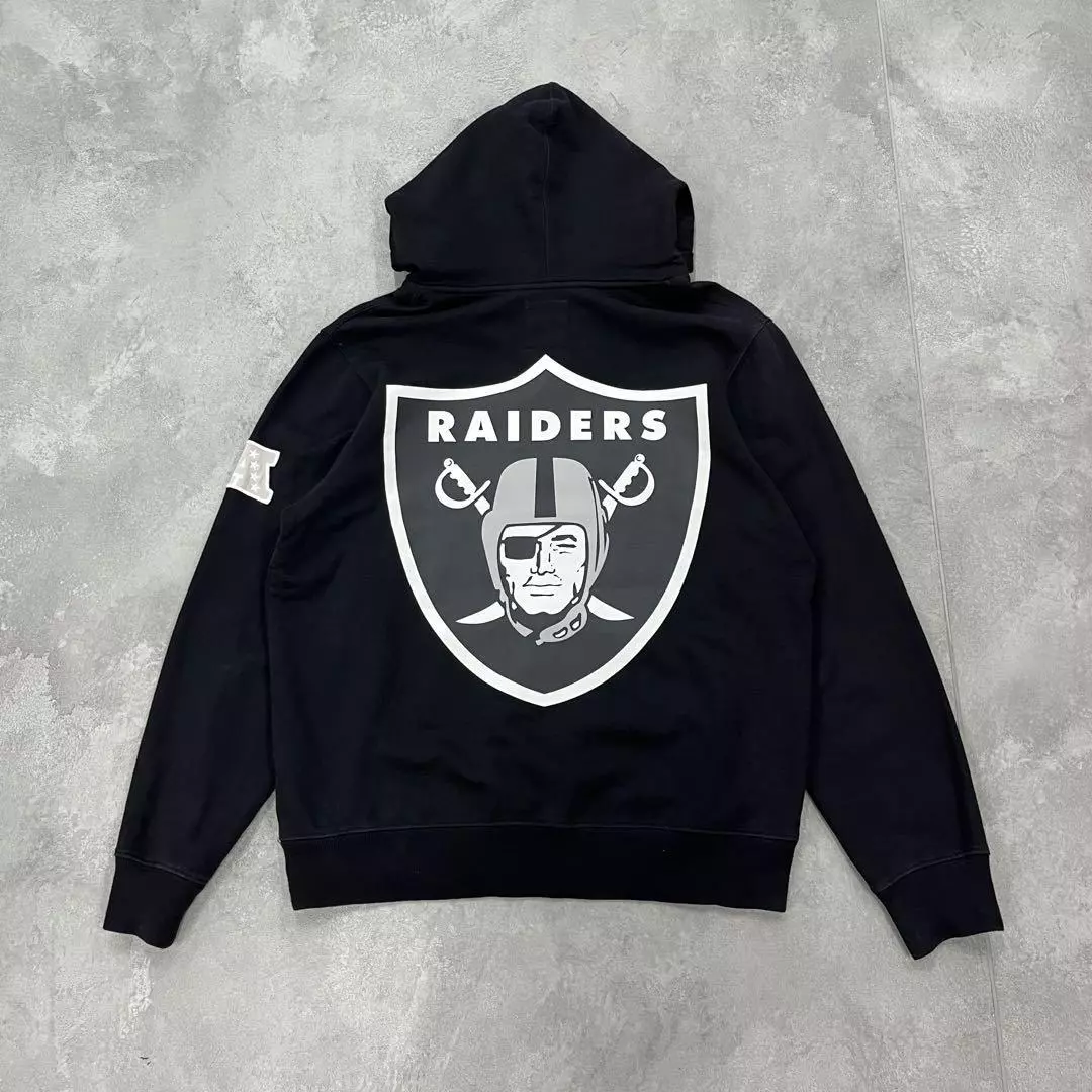 Sweat à capuche Supreme × 47 NFL RAIDERS 19SS taille L noir Japon