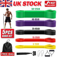 Heavy Duty Resistance Bands Pull Up Assisted Lifting Tube Home Fitness Exercise