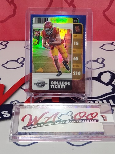 Drake London Chronicles Contenders Optic Blue Rookie Card 35 99 FALCONS 