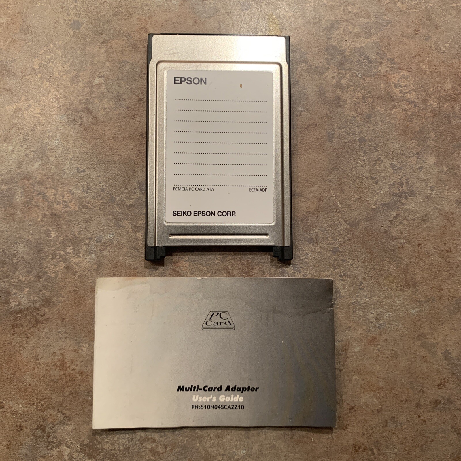 Compact Flash Adaptor EPSON PCMCIA ADAPTOR * FOR COMPACT FLASH CARDS | eBay