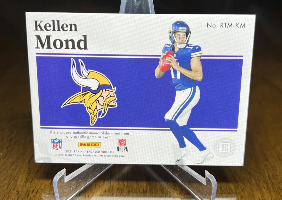 KELLEN MOND 2021 PANINI ENCASED ROOKIE QUAD RELIC🔥d’51/75🔥 - Image 2 of 2