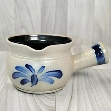 ROWE POTTERY WORKS Historical Collection 2002 POT W/SPOUT & HANDLE salt glaze