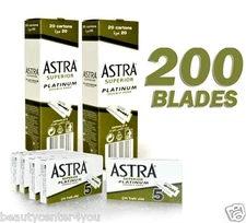 200 pcs Astra Superior Platinum Double Edge Shaving Razor Blades BIG SALE!