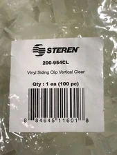 Steren 200-954CL(VINYLCLIPCLEAR) Qty: 100