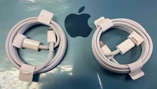 2 X Genuine Original Apple iPhone 13 Pro Max Type-C to Lightning Charging Cable