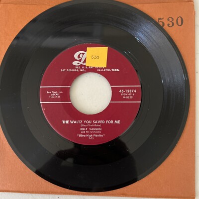 Billy Vaughn Waltz You Saved For Me/ Billy Vaughn's Boogie Dot 45 7'' tested VG+