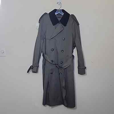 Lauren Ralph Lauren Grey Removable Lined Men's Trench Coat Size
