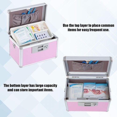 Portable Layered Medicine Box with 3 Compartments for Effective Organization - Picture 8 of 11