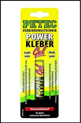 Petec 93720 POWER ADHESIVE GEL SUPER GLUE -Drop ADHESIVE ADHESIVE UNIVERSAL