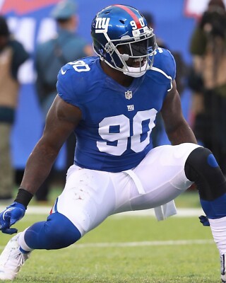 JASON PIERRE-PAUL 8X10 PHOTO NEW YORK GIANTS NY NFL FOOTBALL CLOSE