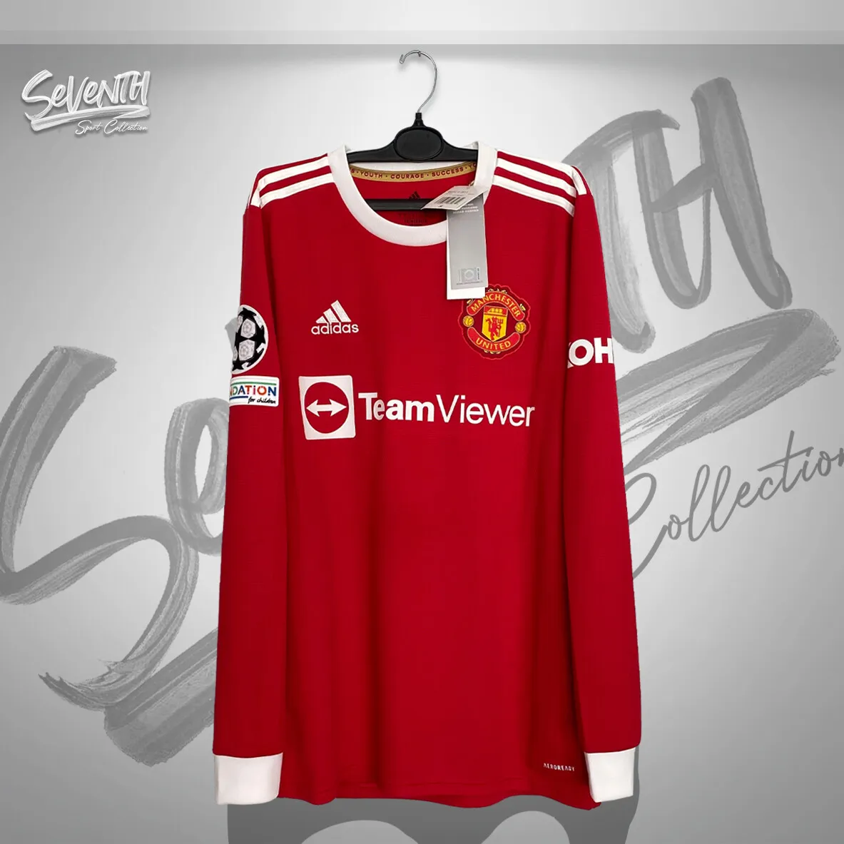 Bekend Prelude metalen Manchester United 2021 2022 Official Jersey Long Sleeve UCL Ronaldo LS Shirt  (M) | eBay
