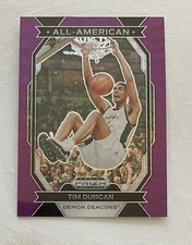 2024 Panini Prizm Draft Picks Tim Duncan All American Purple Wave Prizm