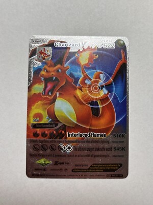 ポケモンカード FA/Charizard V 2枚セット Interlaced Flames Charizard V Level 92 HP522 Silver Foil Display