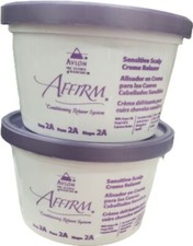 AFFIRM Sensitive Scalp Creame Conditioning Relaxer - 4.9 Oz - PACK OF 2