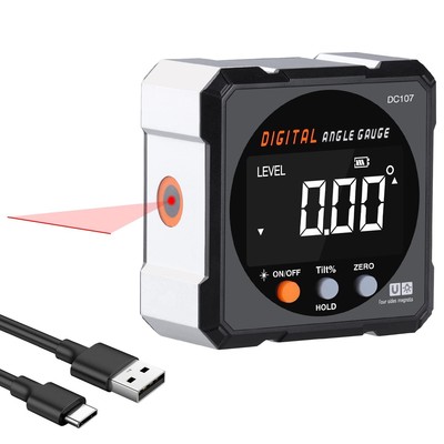 Digital Angle Finder, Magnetic Angle Finder with Laser Level Line Tool, Digit...