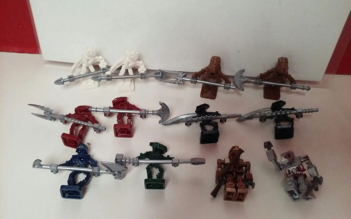 Lego Bionicle Mix Mini Figure And Weapons Mix Lot eBay