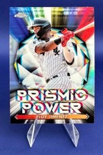 2021 Topps Chrome baseball #PP-7 Eloy Jimenez Chicago White Sox Prismic Power