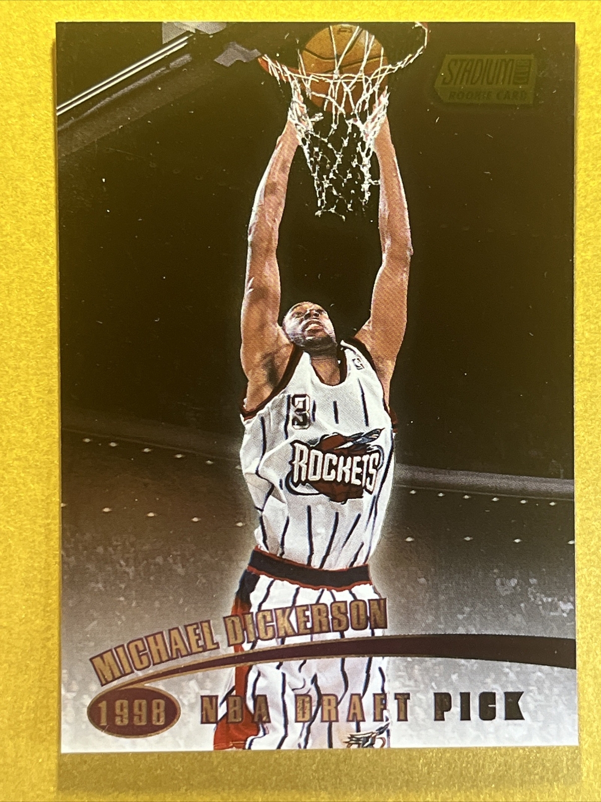 1998-99 Stadium Club #114 First Day Issue Rookie Michael Dickerson #/200