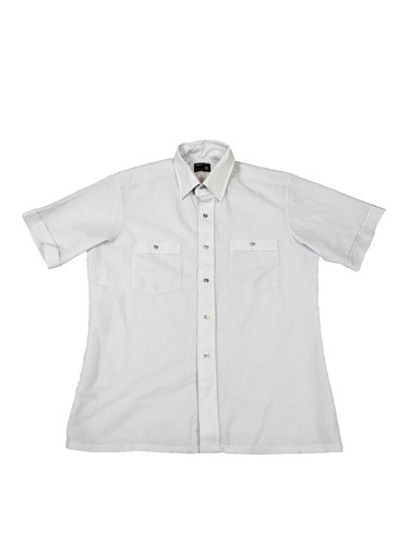 PENNEY'S TOWNCRAFT Vintage 60s Cotton Short Sleeve Shirt M | eBay