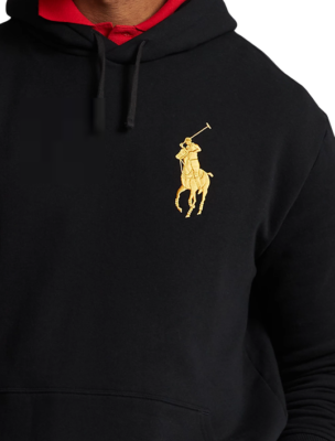 $168 Polo Ralph Lauren Big Pony Hoodie, Black, 3XB | eBay