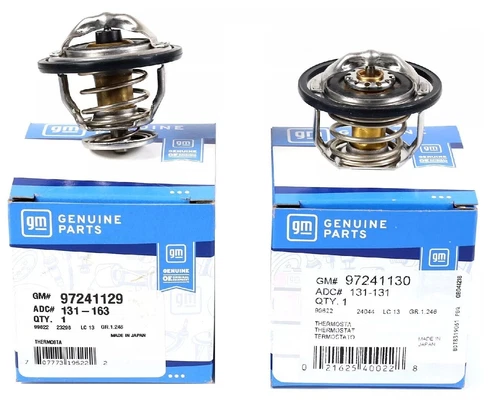 AC Delco 185 & 180 Degree Thermostat Front & Rear Kit Pair for GM Pickup Duramax