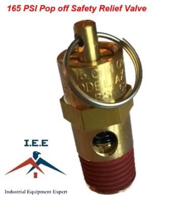 New 1/4'' NPT 165 PSI Air Compressor Safety Relief Pressure Valve, Tank Pop Off