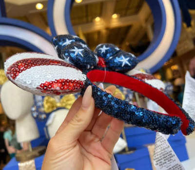 Disney Stars Stripes Americana Minnie Ears Headband Flag  display picture 3