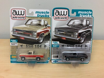2022 Auto World Premium  Muscle Trucks  1987 Chevy Silverado R10 Fleetside Set