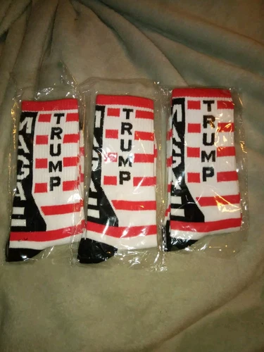Lot Of Three Trump Maga Cruw Socks
