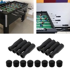 16er Pack Premium achteckige Griffe und Sicherheitsendkappen Griffe schwarz