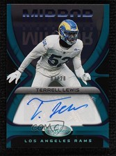 2021 Certified Mirror Signatures Teal 3/20 Terrell Lewis #MS-TE Auto 0c6