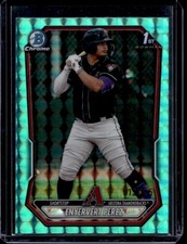 2026 Bowman Enyervert Perez Chrome Aqua Geometric Refractor 1st Prospect #/125