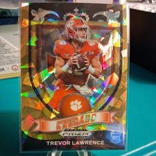 2021 Panini Prizm Draft Picks - Crusade TREVOR LAWRENCE #161 Gold Ice Prizm (RC)