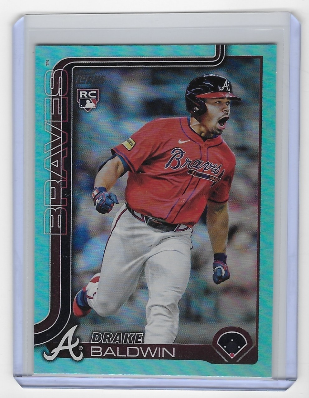 2025 Topps Update Series DRAKE BALDWIN RC Aqua Rainbow Foil -BRAVES- #US87